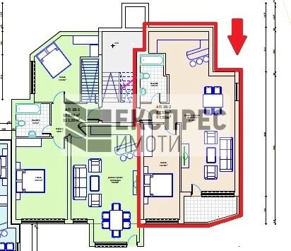 Unfurnished 1 bedroom apartment