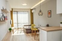 Möbliert 1 Schlafzimmer Wohnung, Center