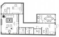 Нов Луксозен Офис, Център